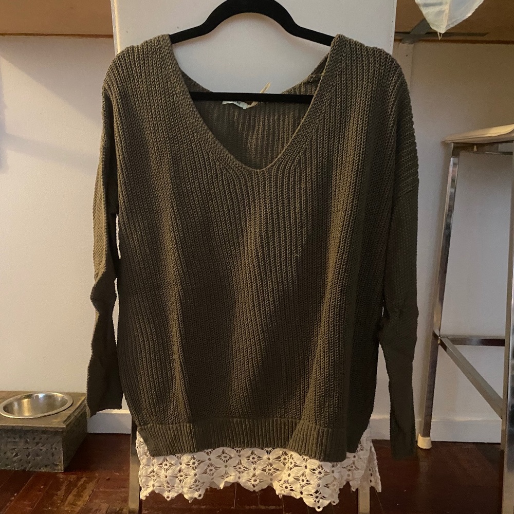 Kimchi Blue Olive Sweater